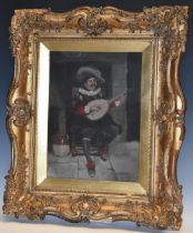 J. Pettit (late 19th, early 20th century) The Lute Player signed, oil on canvas, 40.