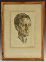 H E Bertle Portrait of Michael John Ryan of Cork signed and dated 32, label to verso,