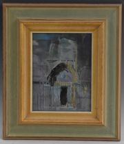 Leslie Goodwin West Door, Rouen Cathedral, signed, titled to verso, gouache, 21.5cm x 16.