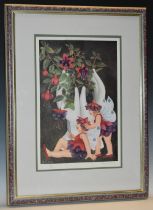 Beryl Cook (1926-2008) Fuchsia Fairies, coloured print, signed in pencil, limited edition 185/650,