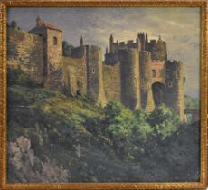 Alexander Bower (American 1875-1952) A castle in Southern France signed, oil on canvas, 91.