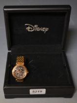 A gentleman's limited edition Disney Mickey Mouse Skeleton dial bracelet wristwatch,