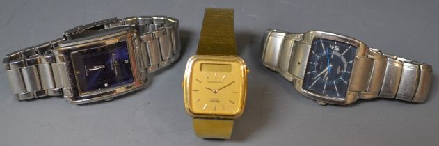 Watches - a gentleman's Umbro stainless steel fashion watch; a Ben Sherman watch;