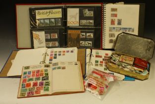 Stamps - six albums and binders, GB album, etc, 1980's presentation packs,