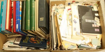 Stamps - sixteen albums, hundreds of loose pages and loose stamps, GB and world,