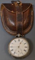 A 935 silver pocket watch,