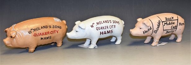 Advertising - a reproduction cast metal Piggy Bank, in the form of a pig,