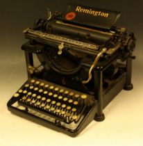 An early 20th century Remington typewriter, serial no.