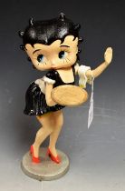 A reproduction cast metal figure, Betty Boop as a waitress,