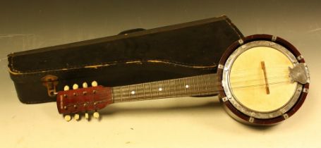 A ukulele, cased, c.
