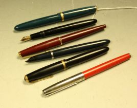 Two Parker Duofold pens,