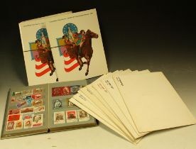 Stamps - USA and Russia, ten USA year packs 1975, 1977-79,