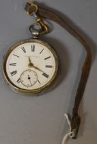 A Kendal and Dent silver pocket watch,