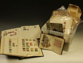 Stamps - an eclectic mix of material, QV - QEII, on pages, Commonwealth in packs, etc,