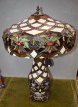 A Tiffany style table lamp,