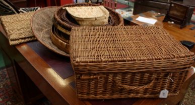 An African shallow basket,