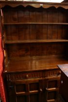 A 17th century style oak dresser