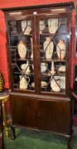 A George III Revival mahogany bookcase