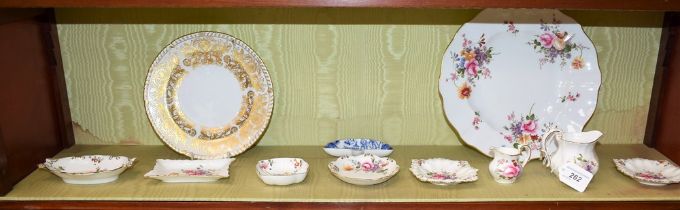 A Royal Crown Derby Brocade pattern plate; others,