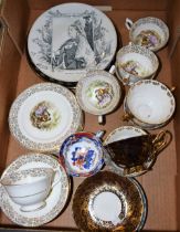 Ceramics - a pair of Victorian commemorative plates, Her Majesty the Queen Jubilee; a part tea set,