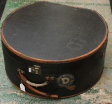 Vintage Luggage - a large early 20th century hat box,