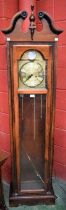 A contemporary longcase clock, the dial inscribed Tempus Fugit, Wood & Sons, 189.