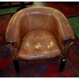 A 20th century club/tub chair,