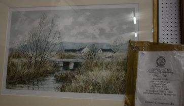 Jeremy King, by and after, Winter Reeds, limited edition lithograph, signed and numbered 44/200,