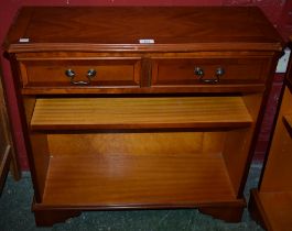 A yew side table,