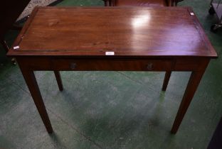 A 19th century mahogany side table