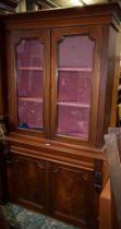 A Victorian mahogany library bookcase,