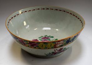 An 18th century Chinese bowl,