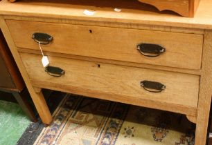 An early 20th century ash bedroom chest/washstand,