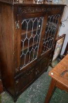 A Jaycee furniture oak side cabinet,