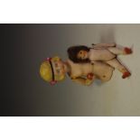 A bisque pin cushion doll stamped 467 Germany circa 1920;