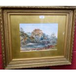 Alfred A Peace (late 19th/early 20th century) On the Derwent, Derbyshire signed, dated 1900,