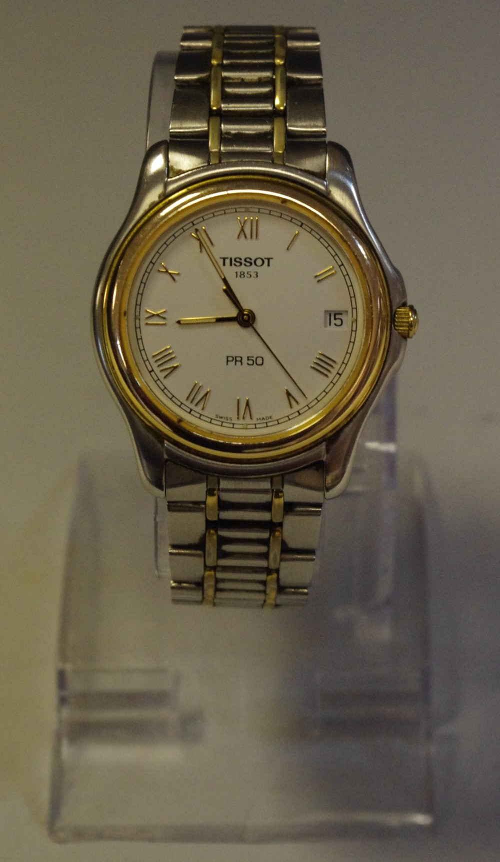 A gentleman's Tissot stainless steel wrist watch,