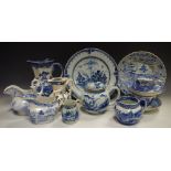 An 19th century Chinese blue and white teapot,