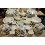 A Wedgwood Clementine pattern dinner, tea and coffee service, comprising teapot, cups, saucers,