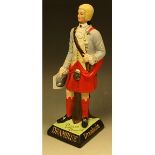 Advertising - a ceramic Drambuie Prince Charlie advertising bar figure, approx 33.