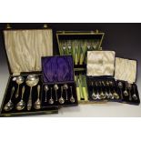 A set of six silver teaspoons,Coronation 1935,