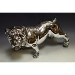 A contemporary silver coloured model, Bulldog,