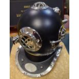 A reproduction US Navy diving helmet, Mark V,