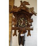 An early 20th century Black Forest cuckoo clock