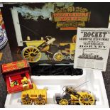 A Hornby Stephenson's Rocket Real Steam Set comprising rocket local, tender and 25 feet of track,