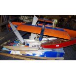 Radio control interest - a Kamco Kadet radio control aircraft including box, instructions etc.