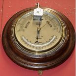 A marine aneroid barometer/thermometer, John Barker & Co Ltd,