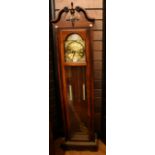 A contemporary longcase clock, the dial inscribed Tempus Fugit, Wood & Sons, 189.