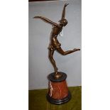 Bruno Zach, after, Spring, bronzed metal sculpture,