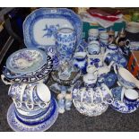 A Copeland Spode's Camilla pattern meat plate;